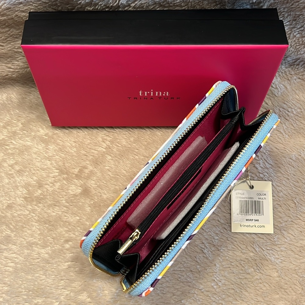 TRINA TURK Color Palette Zip Around Wallet - Picture 9 of 13